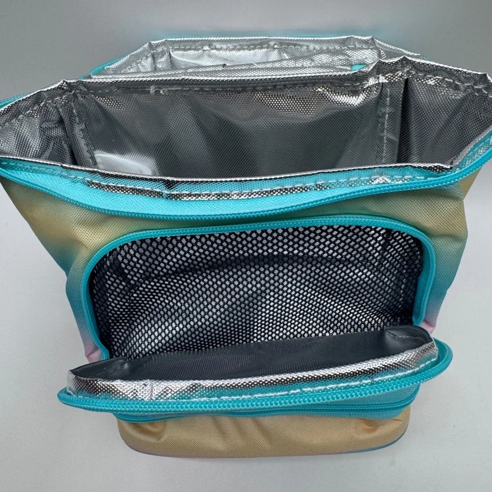 Adidas Excel Insulated Lunch Bag gradient flash aqua/white NWT